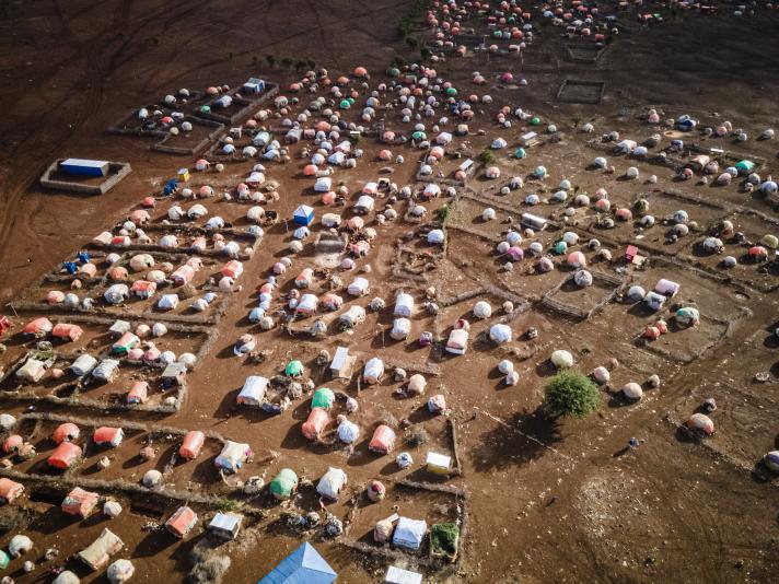 There are an estimated four million people internally displaced in Somalia, many living in makeshift camps. 